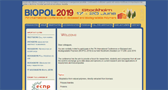 Desktop Screenshot of biopol-conf.org